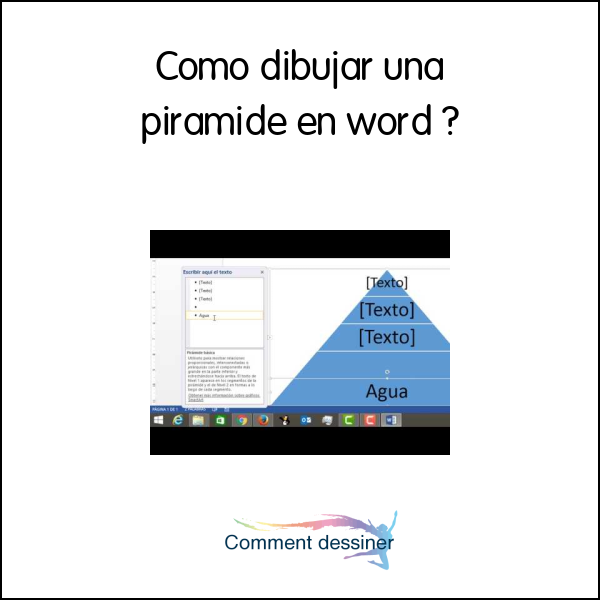 Como dibujar una piramide en word